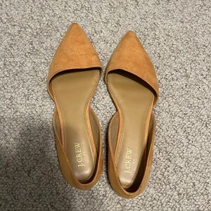 Size 10 J Crew yellow flats. Worn twice